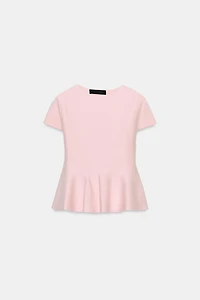 TOP EN MAILLE PÉPLUM