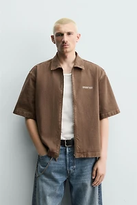 SURCHEMISE RELAXED FIT ZIPPÉE