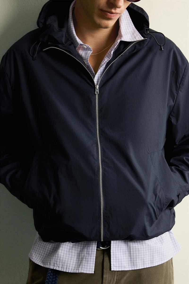 LIGHTWEIGHT REGULAR FIT POPLIN JACKET