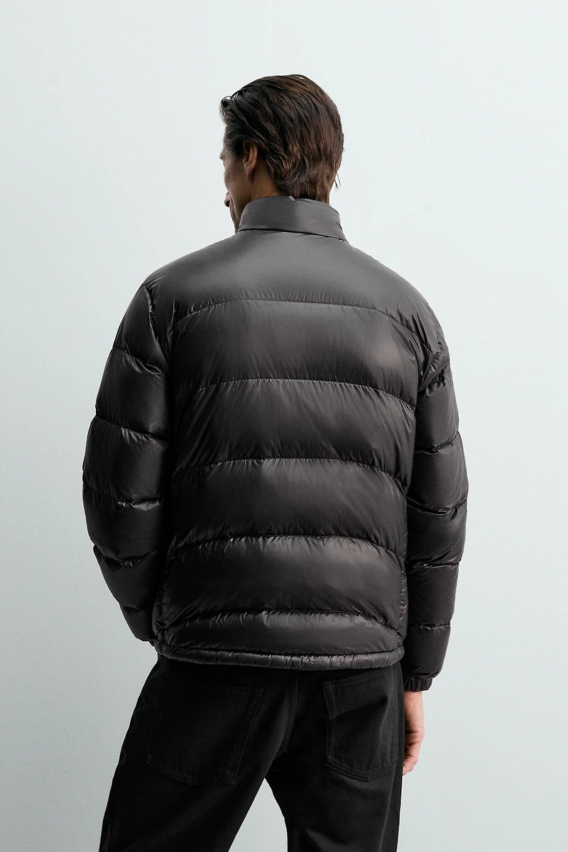 100% FEATHER WATER REPELLENT PUFFER JACKET