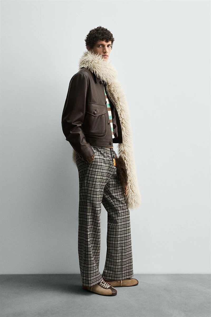 LEATHER JACKET HARRY LAMBERT FOR ZARA X DISNEY