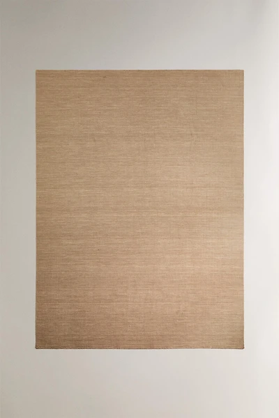 INTERWOVEN WOOL AND COTTON AREA RUG