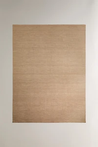 INTERWOVEN WOOL AND COTTON AREA RUG