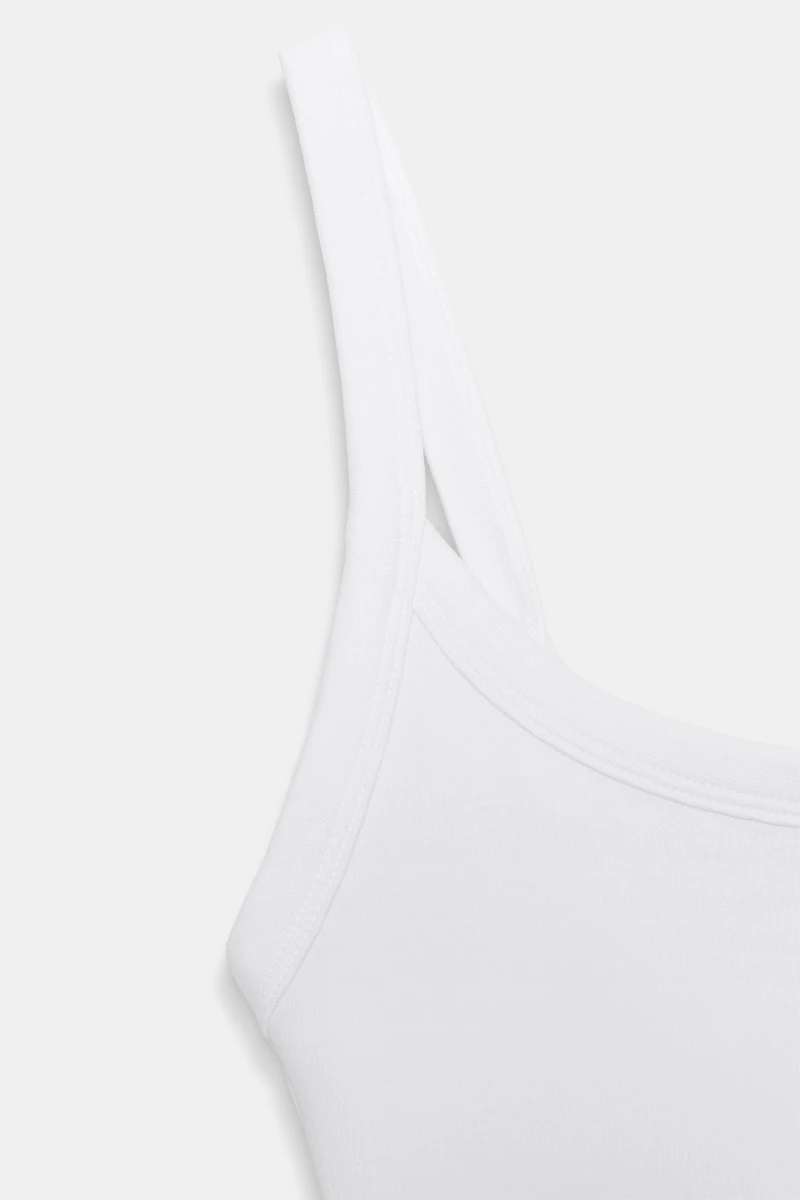 COTTON STRAPPY BODYSUIT
