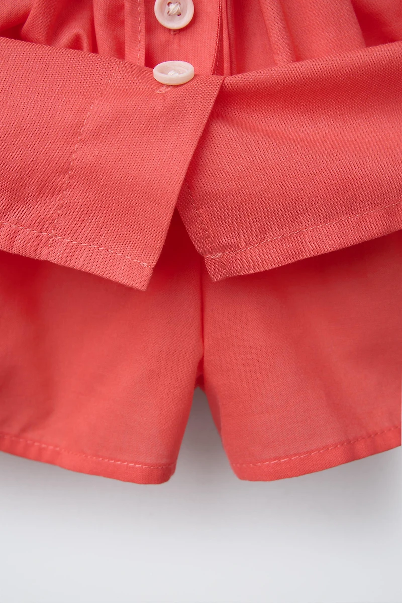 BUTTON SKORT