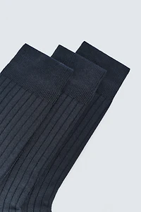 CHAUSSETTES CANNELÉES LOT DE 3