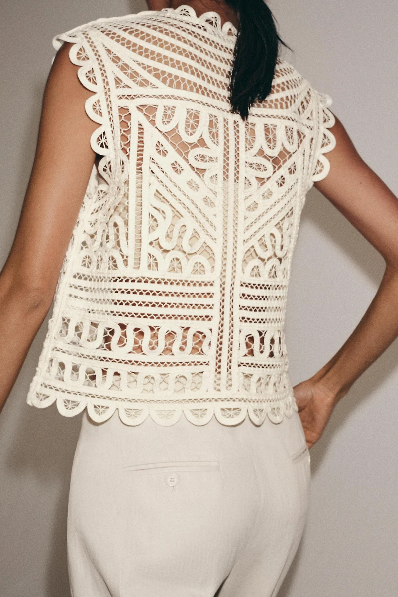 ZW COLLECTION CROCHET BLOUSE