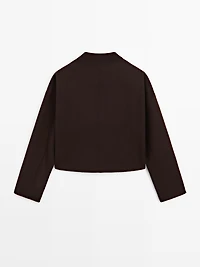 Short jacket with high neck