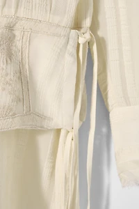 EMBROIDERED SASH DRESS KATE MOSS X ZARA