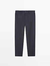 Wool houndstooth trousers