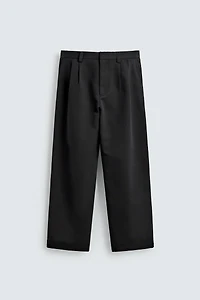 PLEATED WIDE FIT PANTS