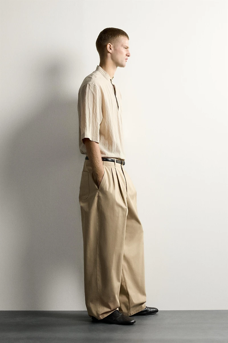 FLOWY POLO SHIRT