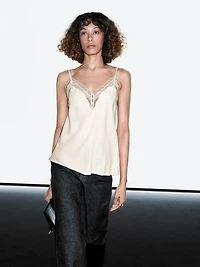 Camisole top with buttons