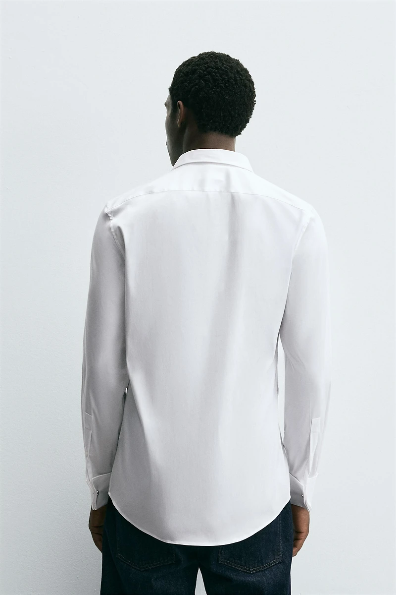 CHEMISE SLIM FIT BOUTONS DE MANCHETTE