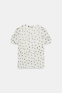 SEMI-SHEER GEORGETTE TOP