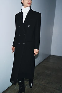 WOOL BLEND COAT ZW COLLECTION LIMITED EDITION