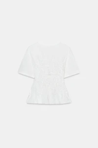 SHORT SLEEVE RUCHED TOP