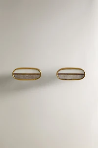 SET OF CONTRAST MARBLE KNOBS (SET OF 2)