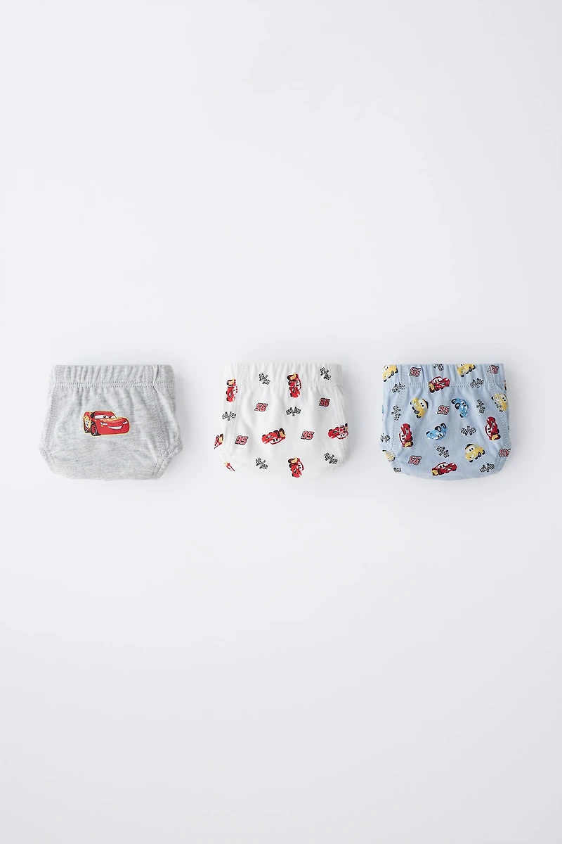 2-6 YEARS/ THREE-PACK OF CARS © DISNEY UNDERWEAR