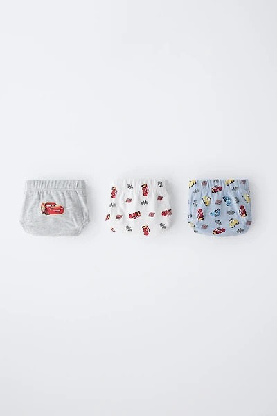 2-6 YEARS/ THREE-PACK OF CARS © DISNEY UNDERWEAR