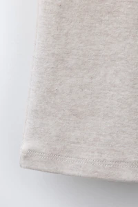 INTERLOCK FLARE LEGGINGS WITH LABEL DETAIL