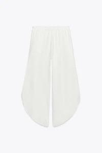 ZW COLLECTION LINEN PANTS WITH VENTS