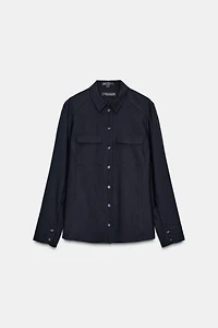 100% WOOL SHIRT ZW COLLECTION