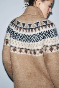 ALPACA JACQUARD JUMPER