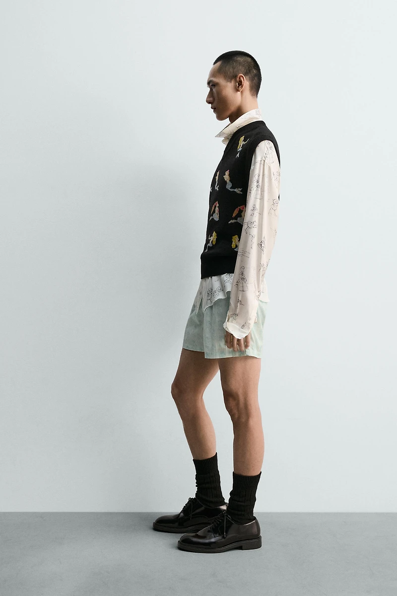 GILET EN MAILLE LES SIRÈNES PETER PAN HARRY LAMBERT FOR ZARA X DISNEY