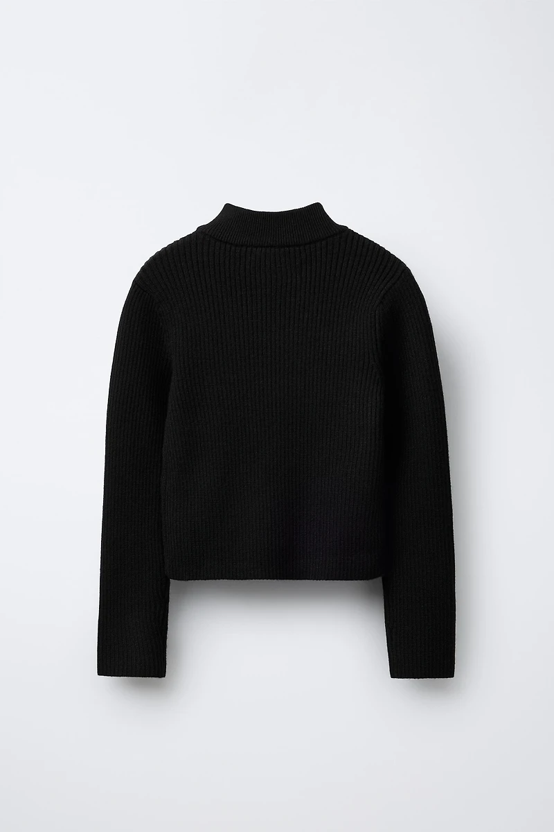 PULL CANNELÉ COL CHEMINÉE CHAMPION ® X ZARA