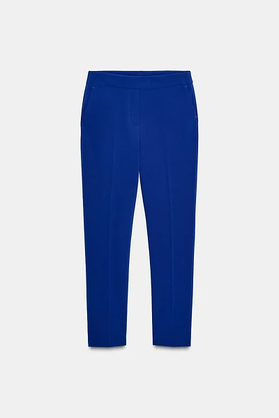 SLIM FIT HIGH-WAISTED PANTS