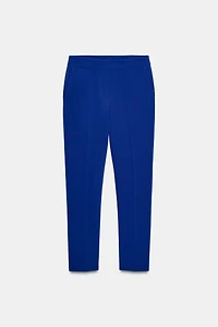 SLIM FIT HIGH-WAISTED PANTS