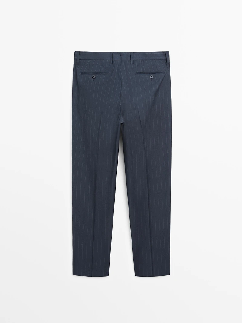 Pantalon de costume à rayures tennis