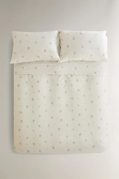 HOUSSE DE COUETTE IMPRIMÉ FEUILLES