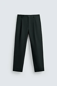 PANTALON STRUCTURÉ À PLIS
