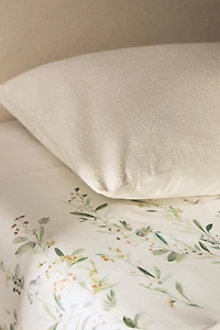 SATEEN LEAF AND FLOWER FLAT SHEET