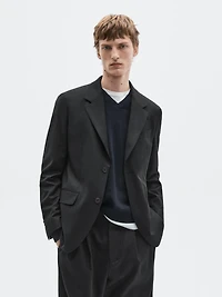 Flannel suit blazer - LIMITED