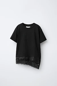 COMBINATION LACE T-SHIRT
