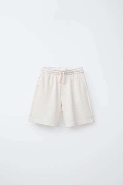 SLIM FIT TEXTURED TOWEL SHORTS