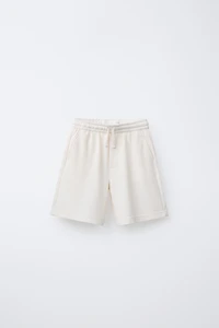 SLIM FIT TEXTURED TOWEL SHORTS