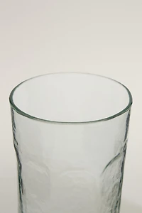 HAMMERED GLASS SOFT DRINK TUMBLER