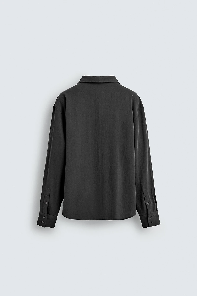 WASHED FLOWY SHIRT