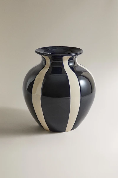 VASE DÉCORATIF EN CÉRAMIQUE ROND