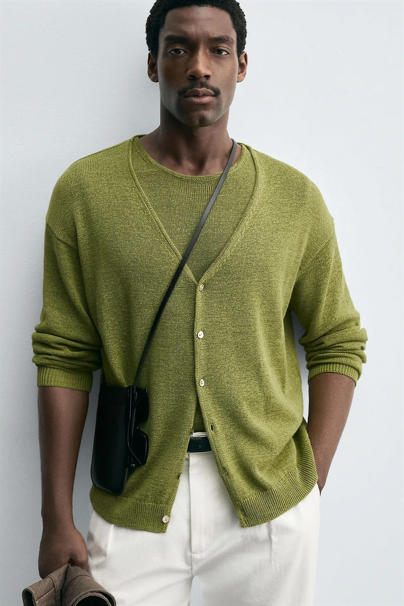 GILET AVEC LIN
