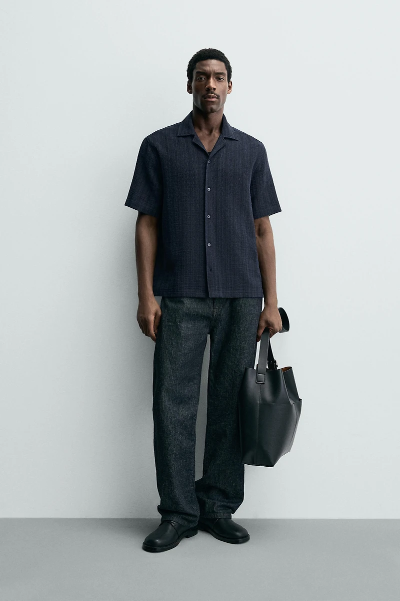 GEOMETRIC JACQUARD SHIRT