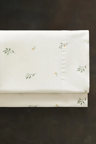 DRAP DE DESSUS IMPRIMÉ FEUILLES