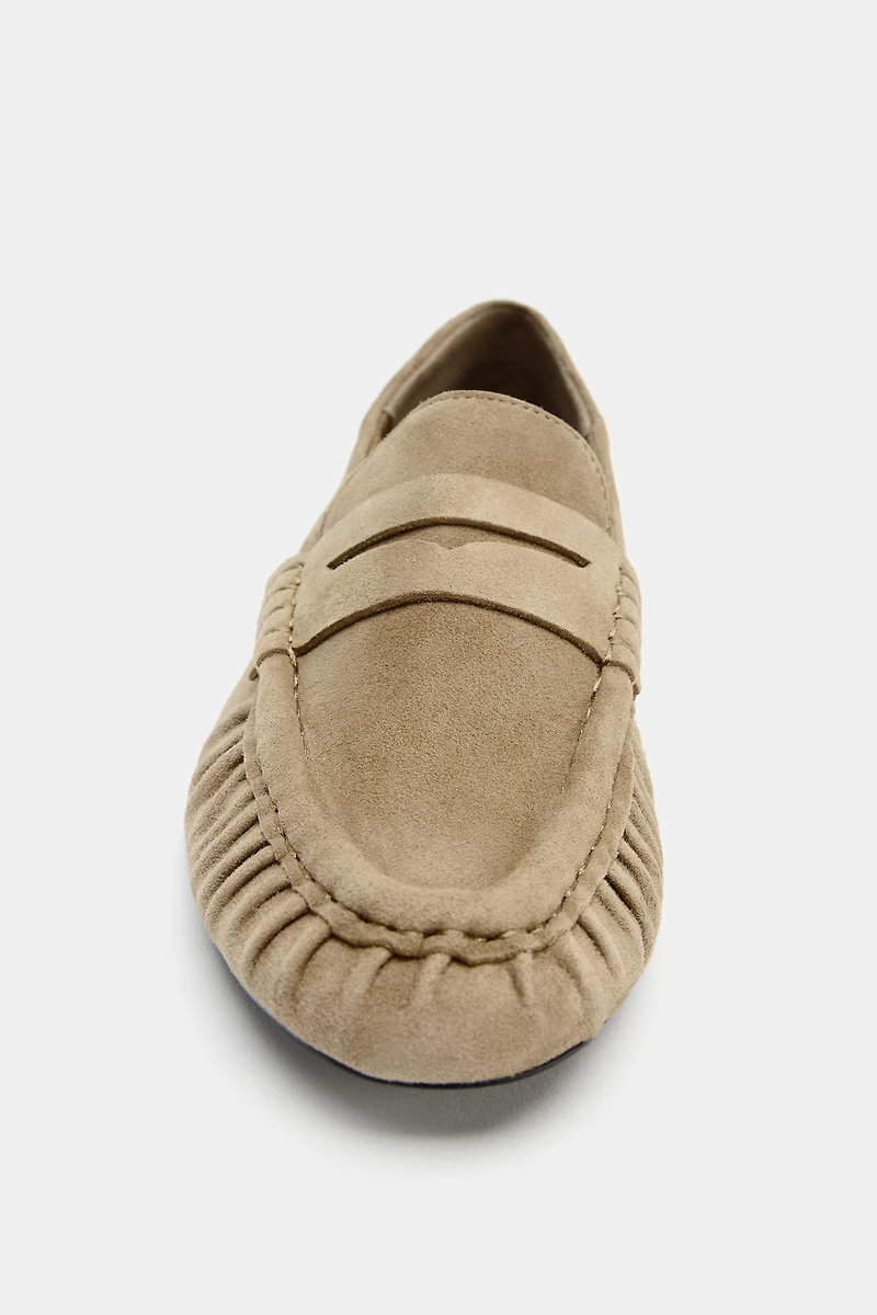 MOCASSINS SOFT EN DAIM