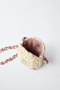 SAC BANDOULIÈRE EN CROCHET À FLEURS