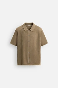 RELAXED FIT KNIT SHIRT