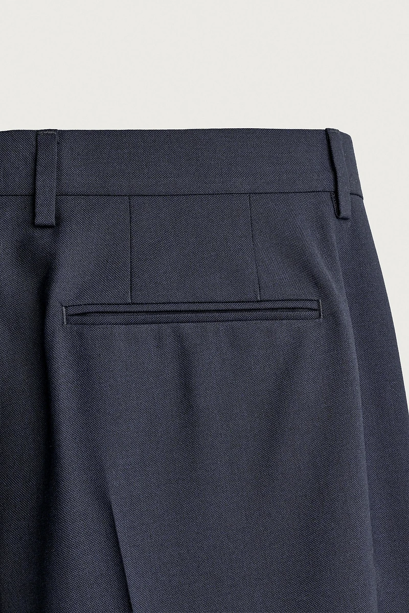 WOOL REGULAR FIT SUIT PANTS